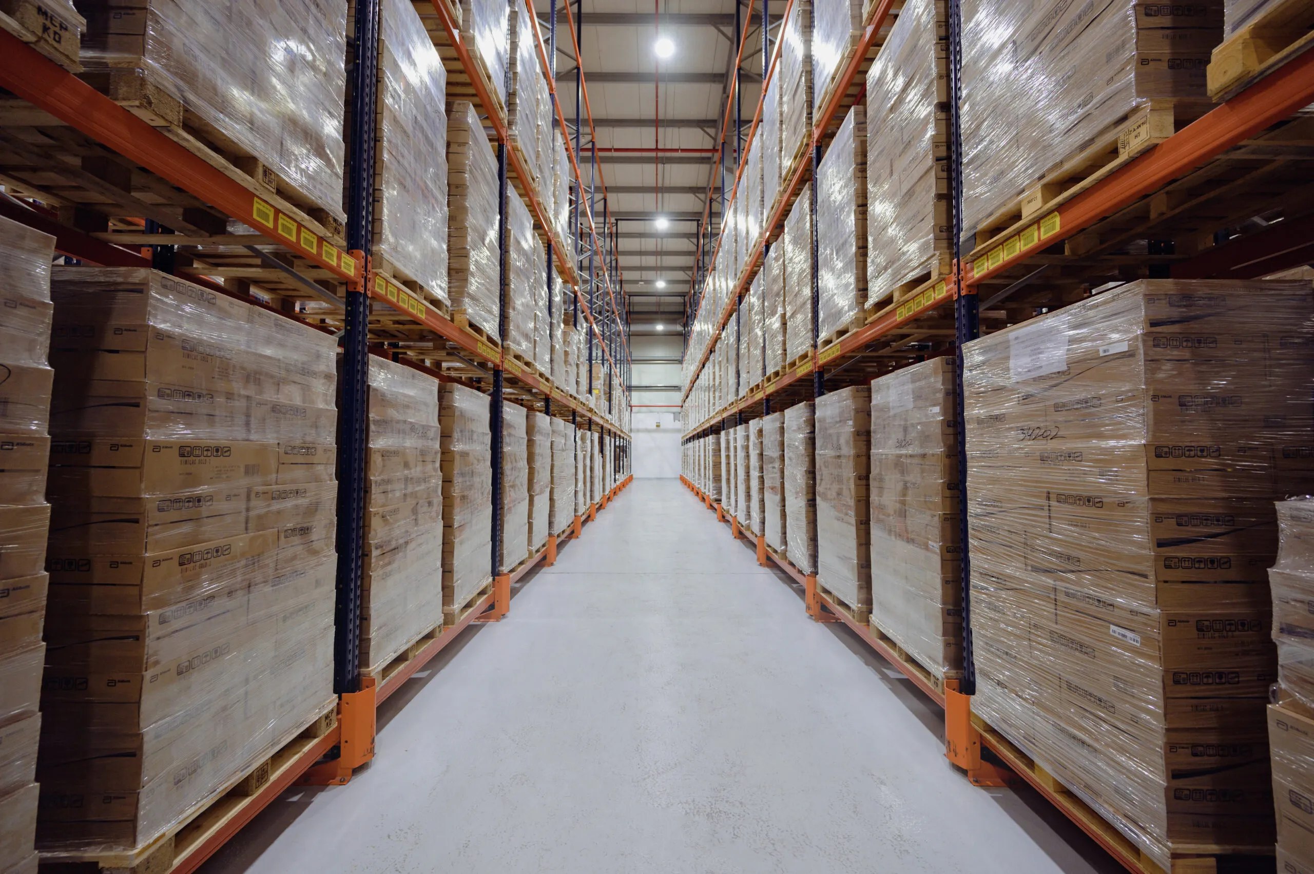 Inside an Al Kamal warehouse